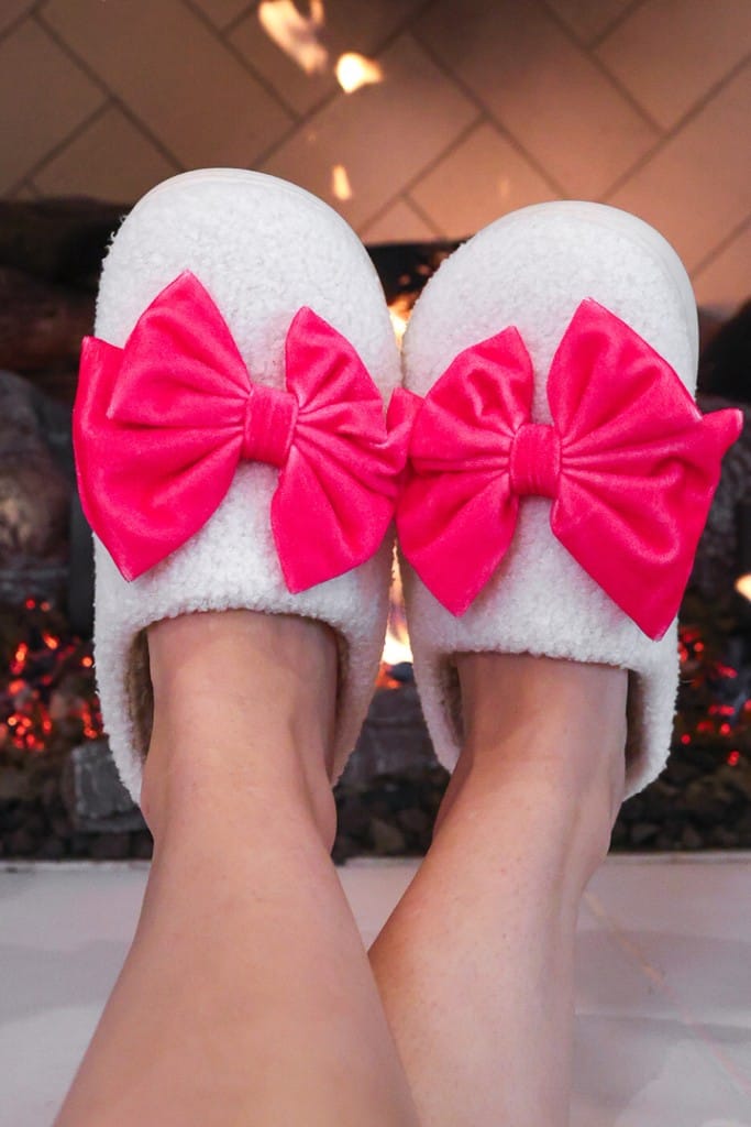 Jess Lea Accessories PREORDER Jess Lea Cozy Bow Slippers