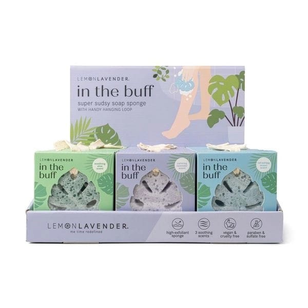 Lemon Lavender Accessories Lemon Lavender In the Buff Sudsy Soap Sponge (Lavender)