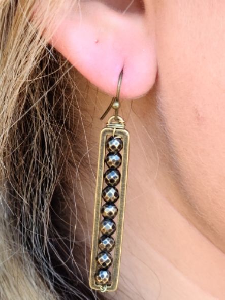 Boho Collection Pyrite Earring - House of Trendz Atlanta