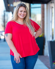 Fab Fit Basic Short Sleeve (Tomato Red)