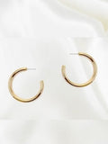House of Trendz Earrings Large Gold Shiny Hoop 6mm / 50 mm